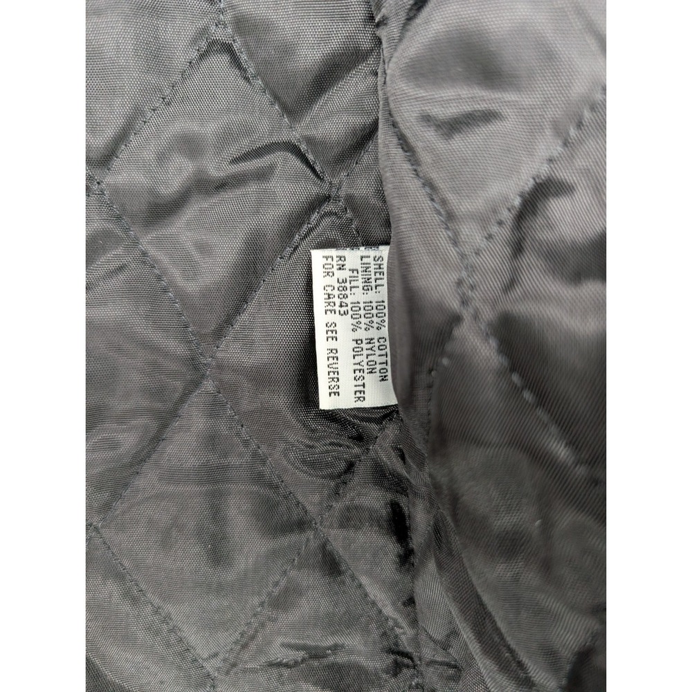 Vintage Larry Levine Black Velvet Double Breasted Trench Coat Women's Large - Picture 12 of 12